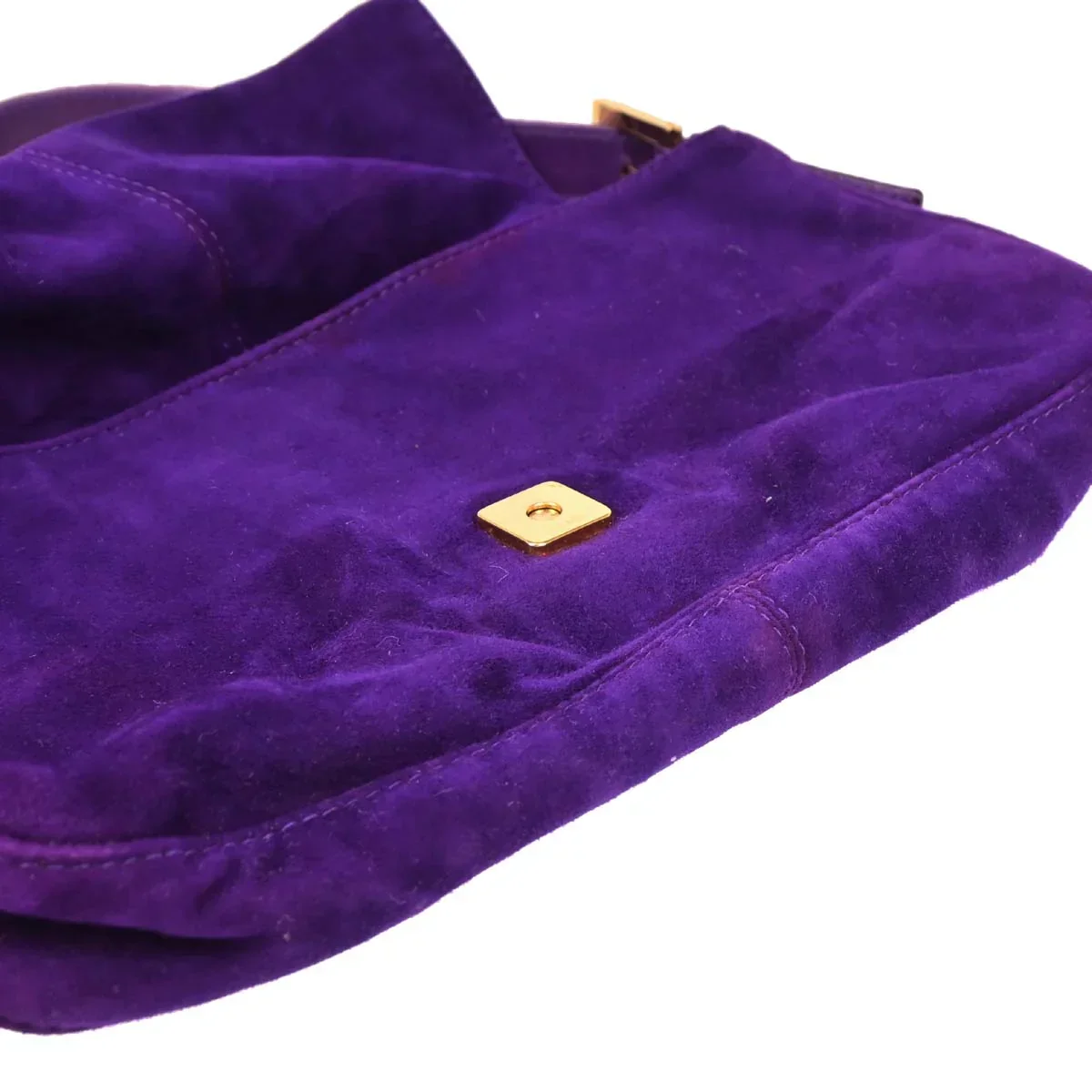 Fendi 2009 Suede Baguette Handbag - Image 6