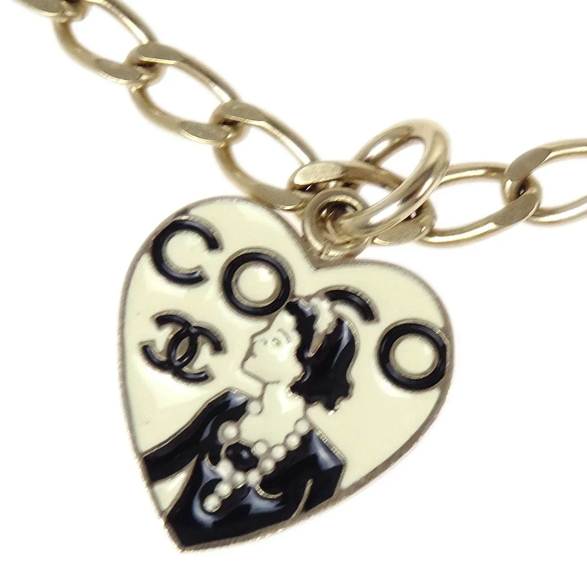 Chanel Gold Icon Chain Belt Heart CC 06P Small Good - Image 3