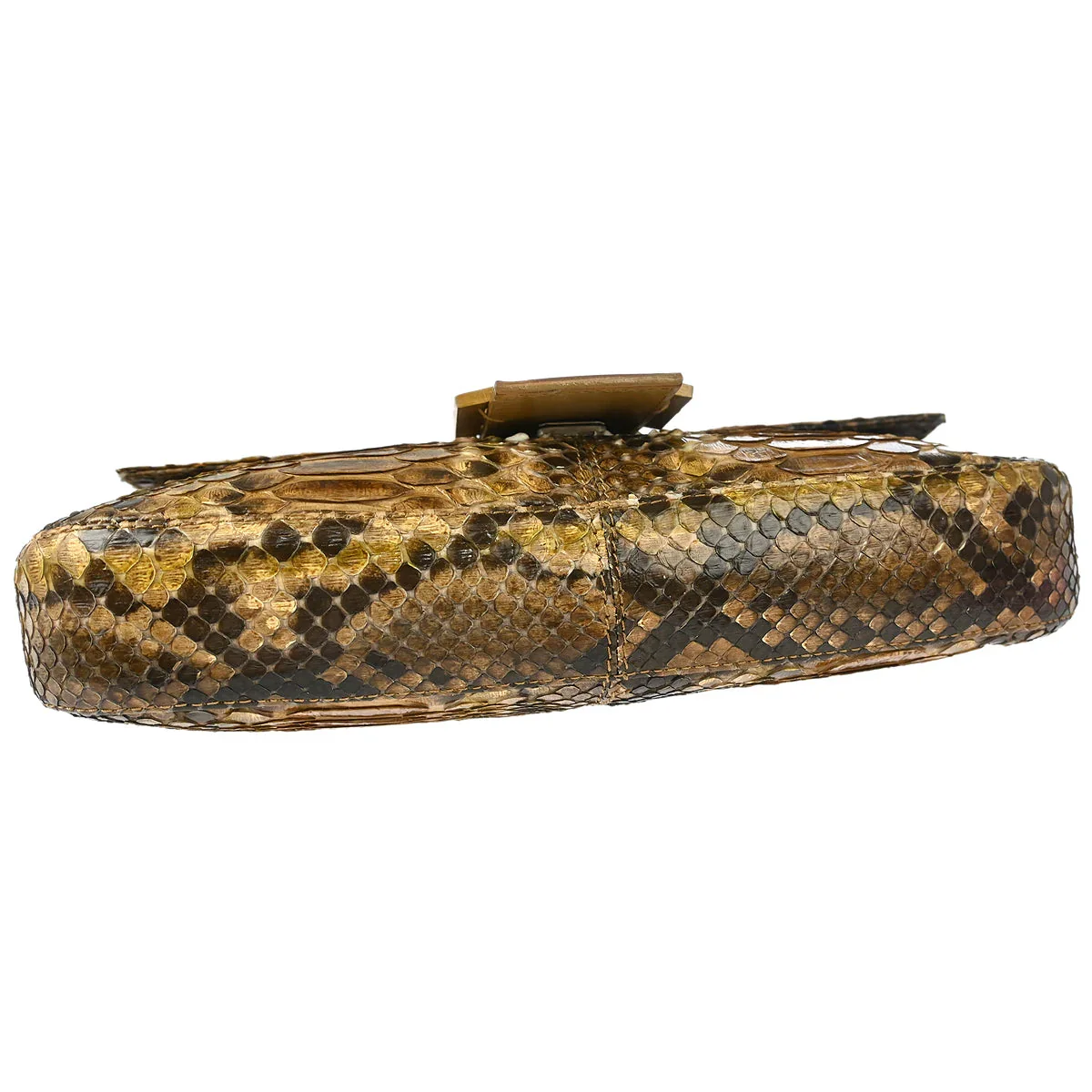 Fendi 1990-2000s * Python Baguette Handbag - Image 4