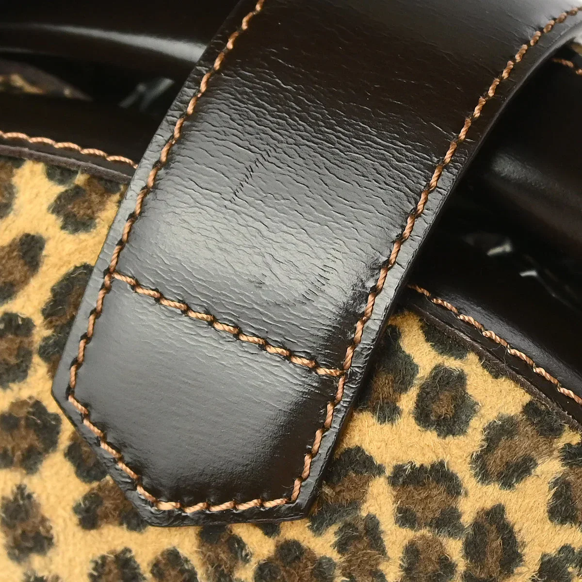 Loewe Leopard Print Oval Handbag - Image 11