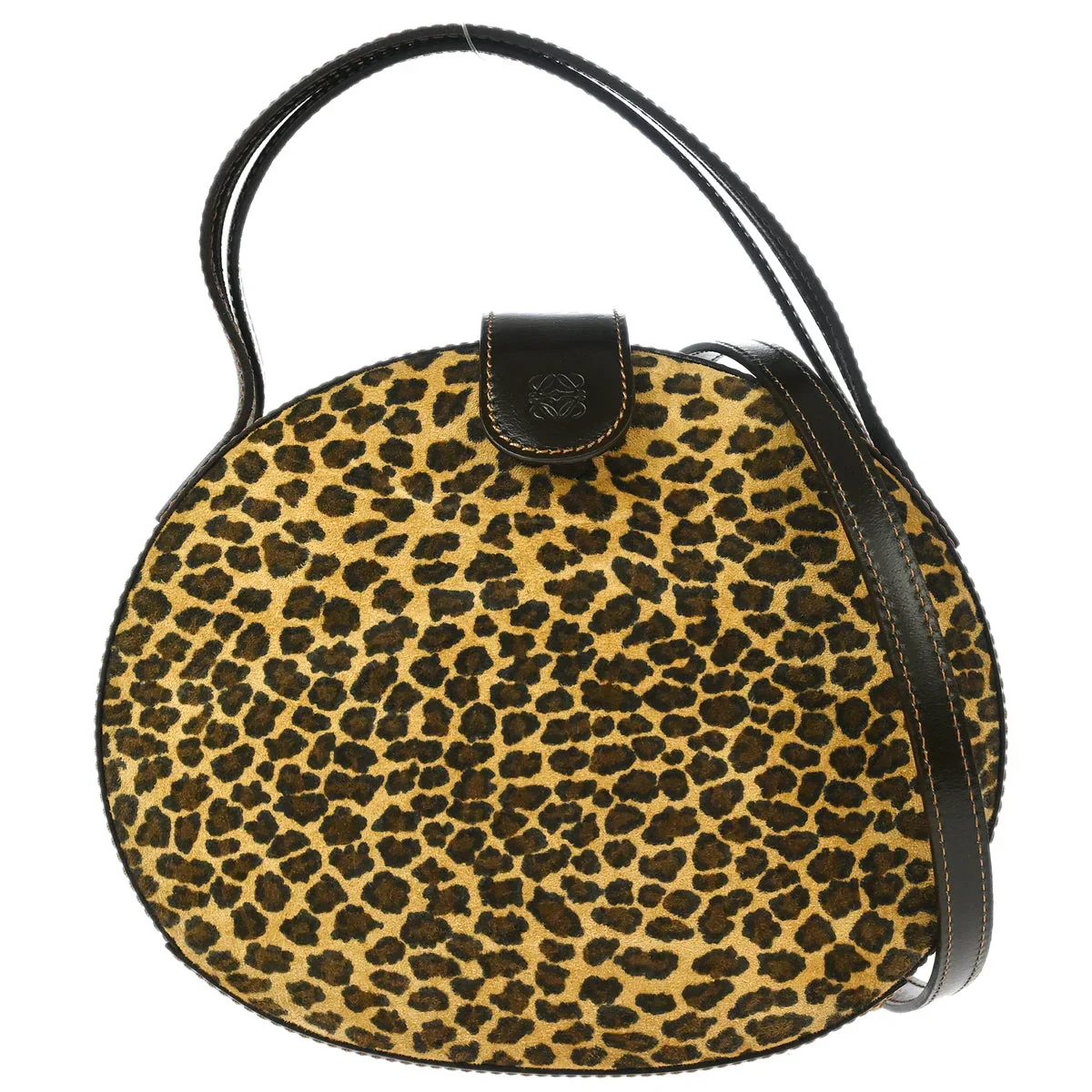 Loewe Leopard Print Oval Handbag - Image 2