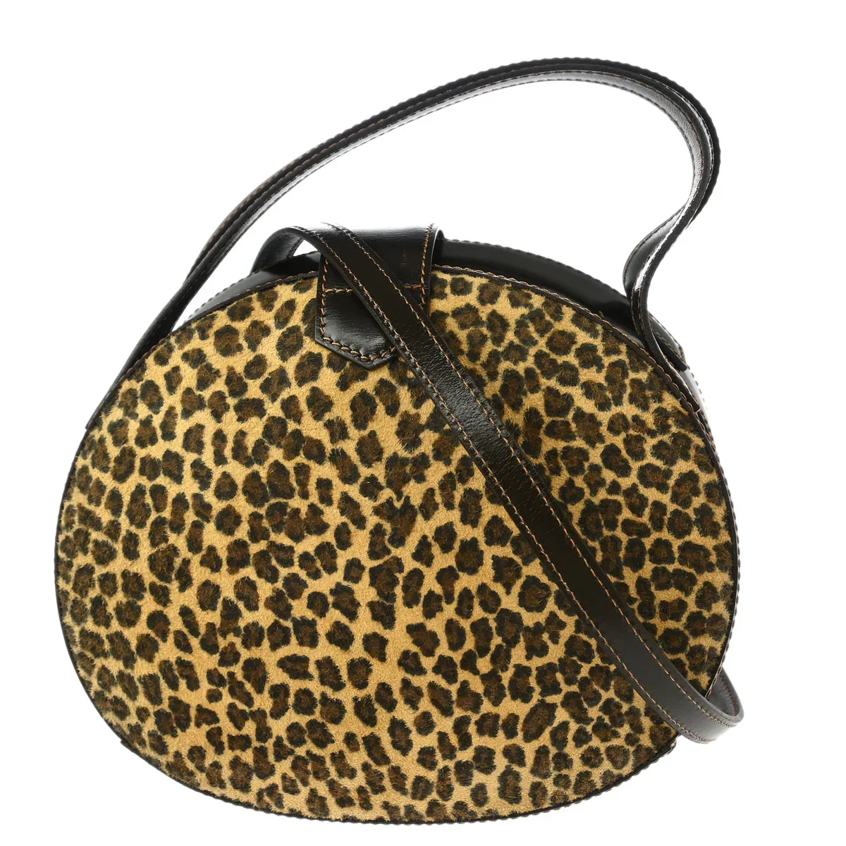 Loewe Leopard Print Oval Handbag - Image 3