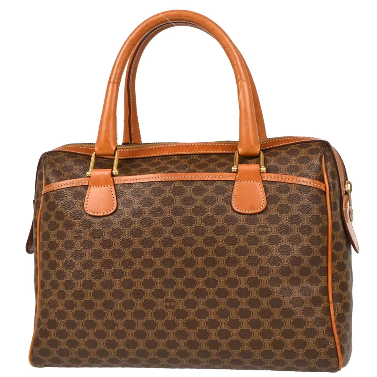 Celine Brown Macadam Handbag - Image 2