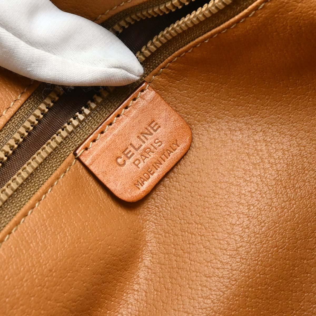 Celine Brown Macadam Handbag - Image 8