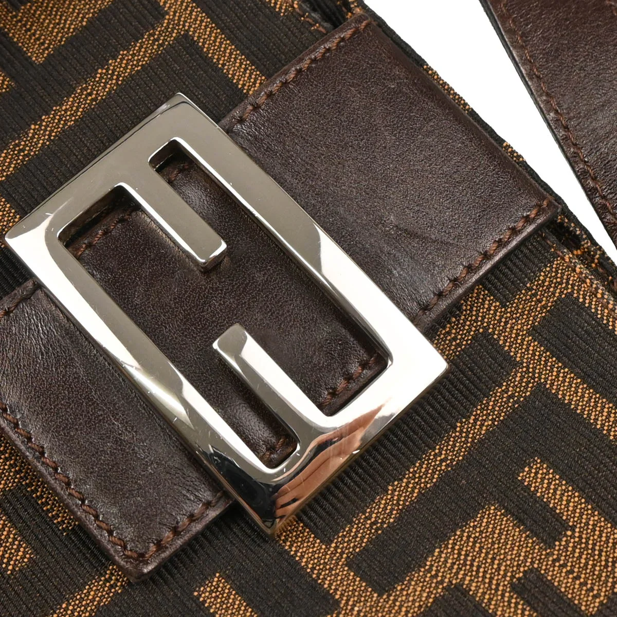 Fendi 2009 Brown Zucca Handbag - Image 10