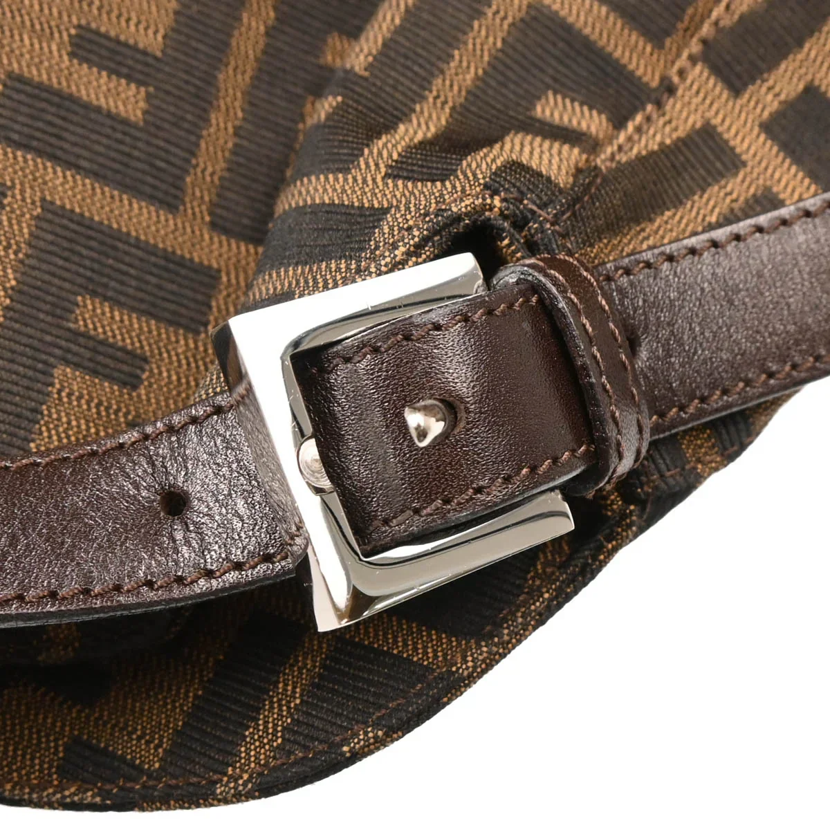 Fendi 2009 Brown Zucca Handbag - Image 5