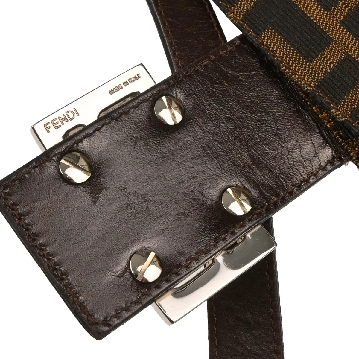 Fendi 2009 Brown Zucca Handbag - Image 6