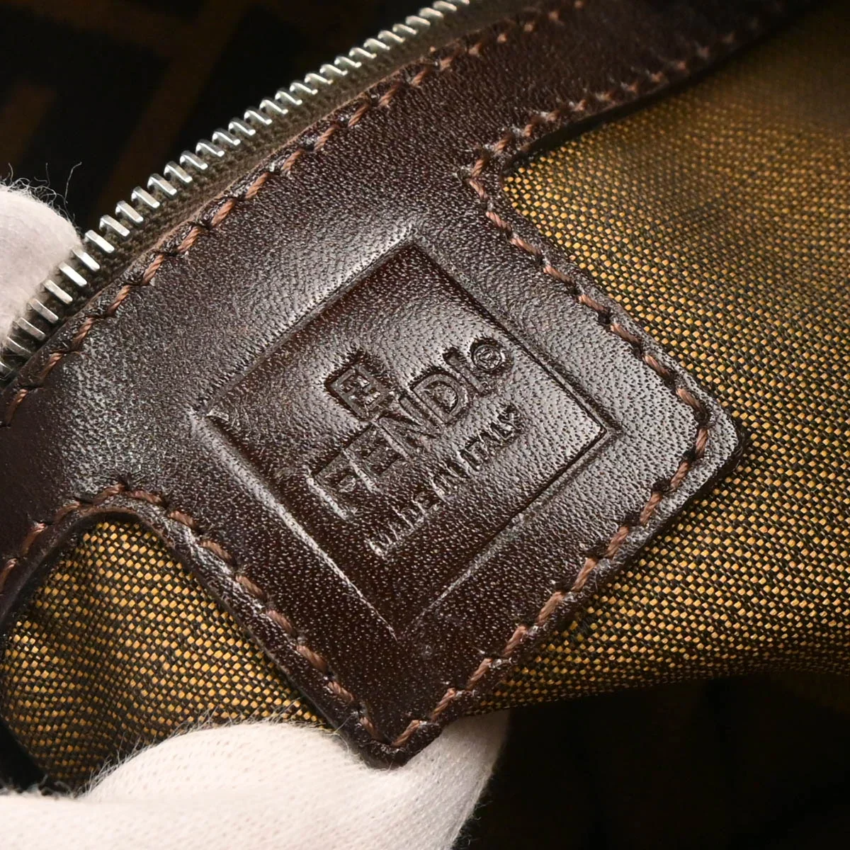 Fendi 2009 Brown Zucca Handbag - Image 8