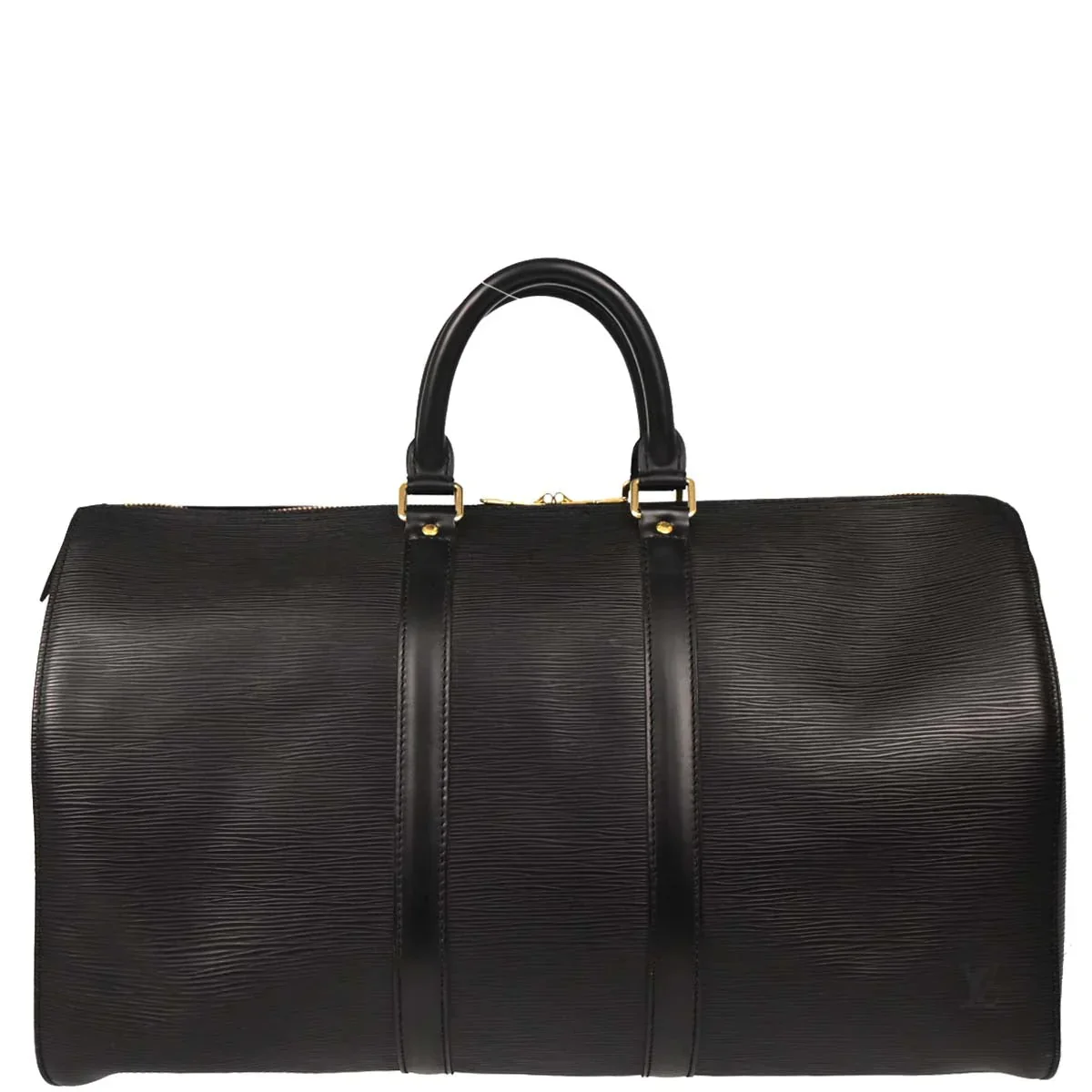Louis Vuitton 1999 Black Epi Keepall 45 Travel Handbag M42972
