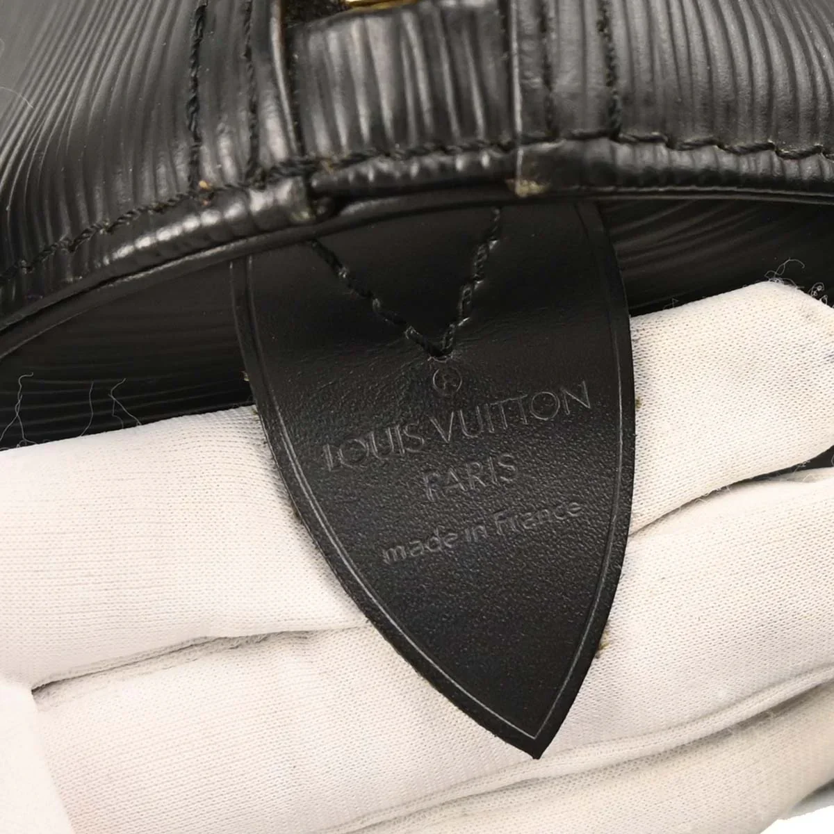Louis Vuitton 1999 Black Epi Keepall 45 Travel Handbag M42972 - Image 8