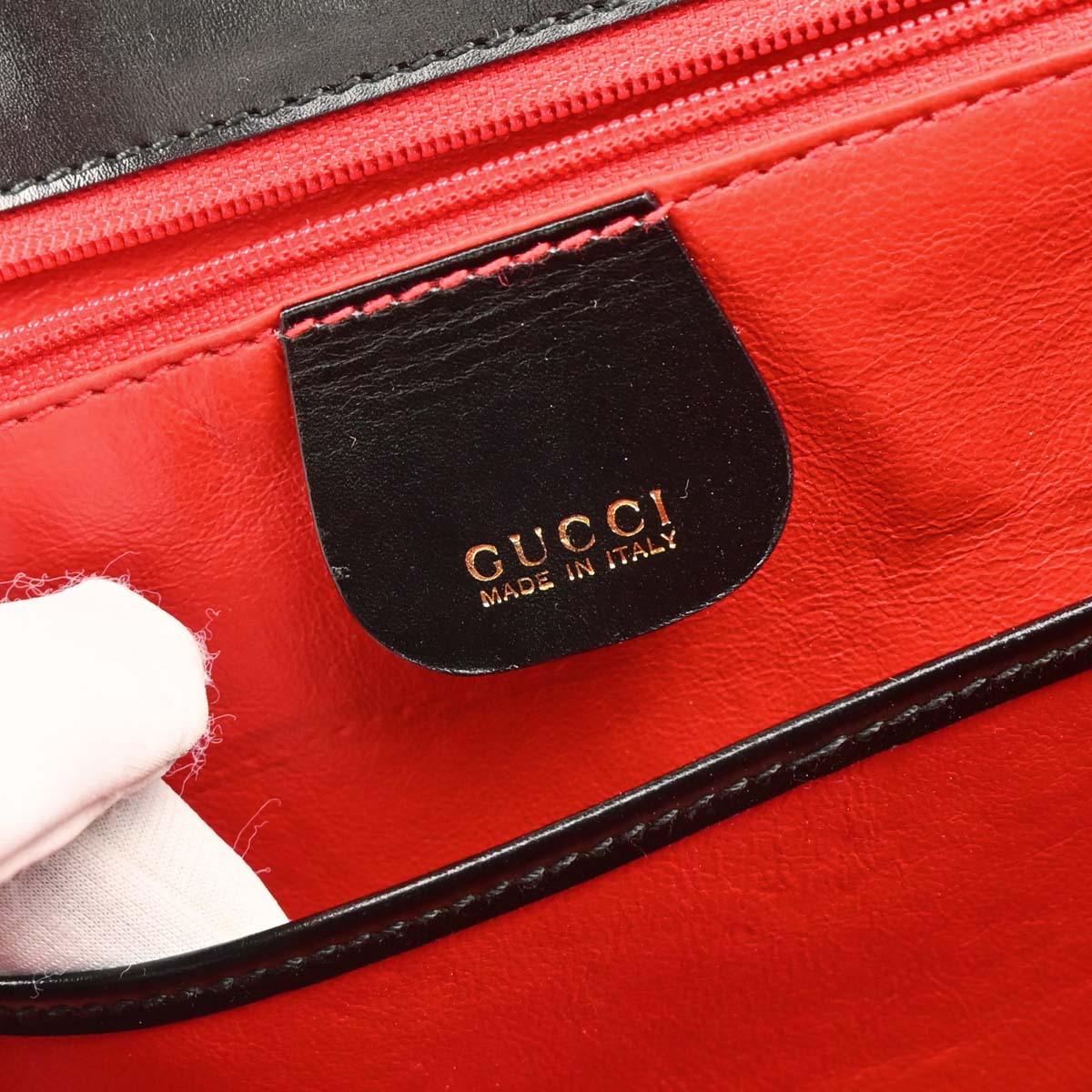 Gucci 1970-1990s Bamboo 2way Shoulder Handbag - Image 9