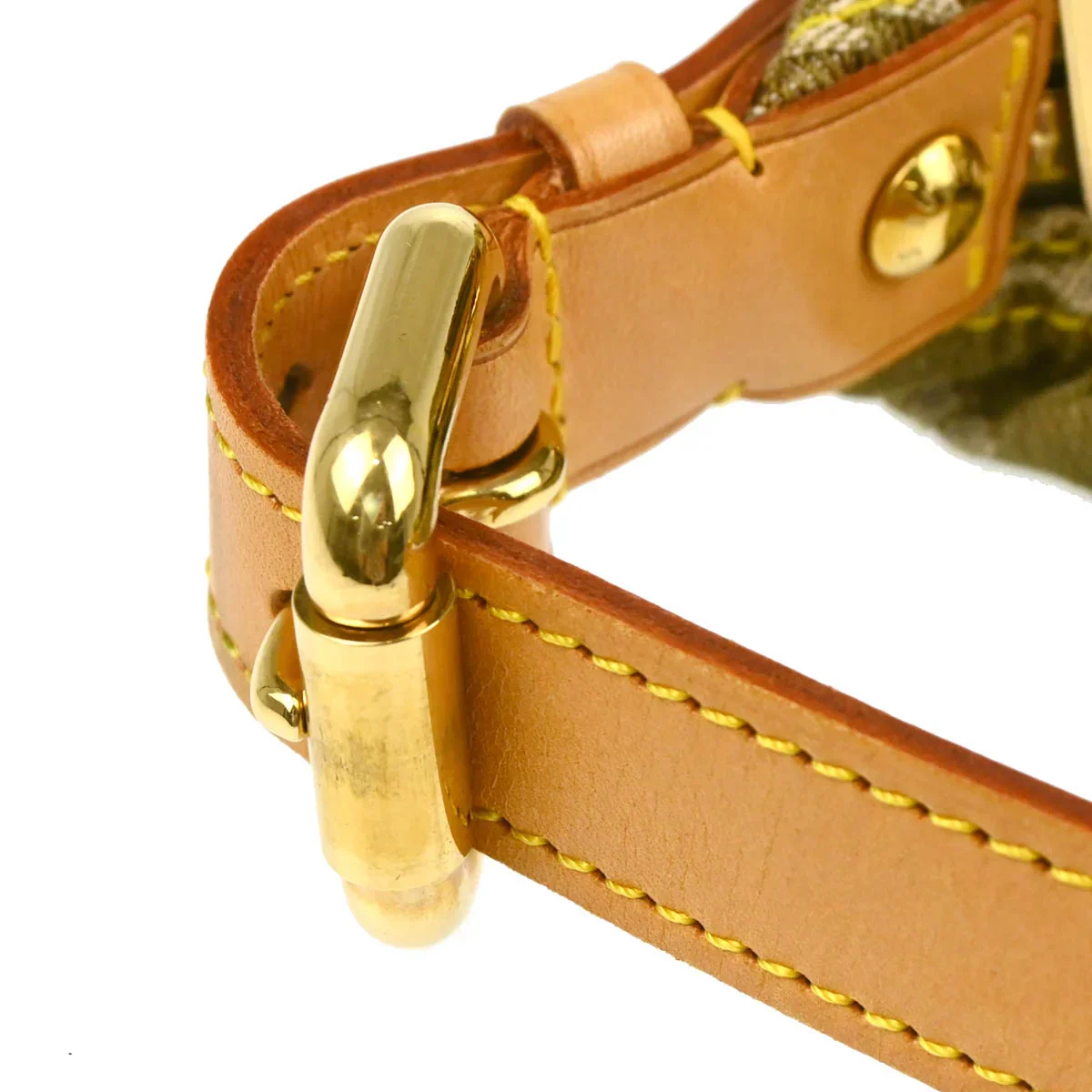 Louis Vuitton 2006 Green Monogram Denim Baggy PM Shoulder Bag M95213 - Image 7