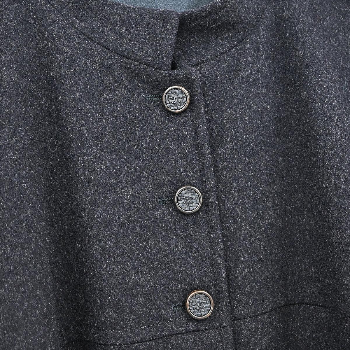Chanel 2005 Coat Dark Gray #40 - Image 4