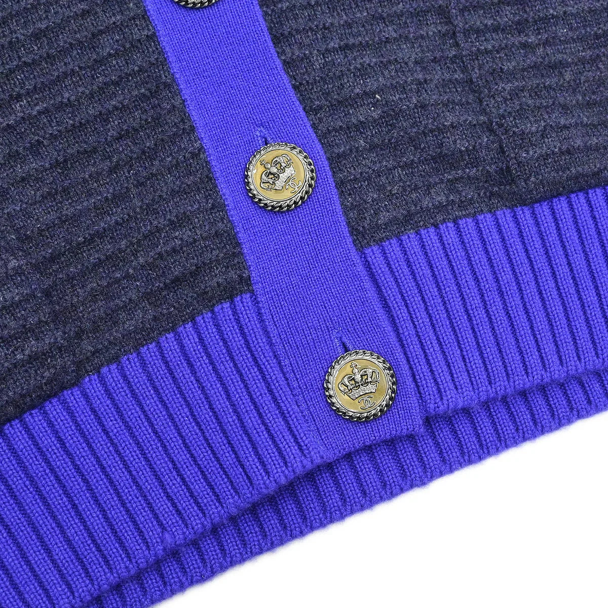 Chanel 2008 Sleeveless Vest Cardigan Dark Gray #40 - Image 5