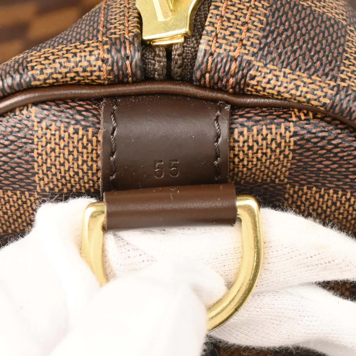 Louis Vuitton 2008 Damier Keepall Bandouliere 55 Duffle Bag N41414 - Image 8