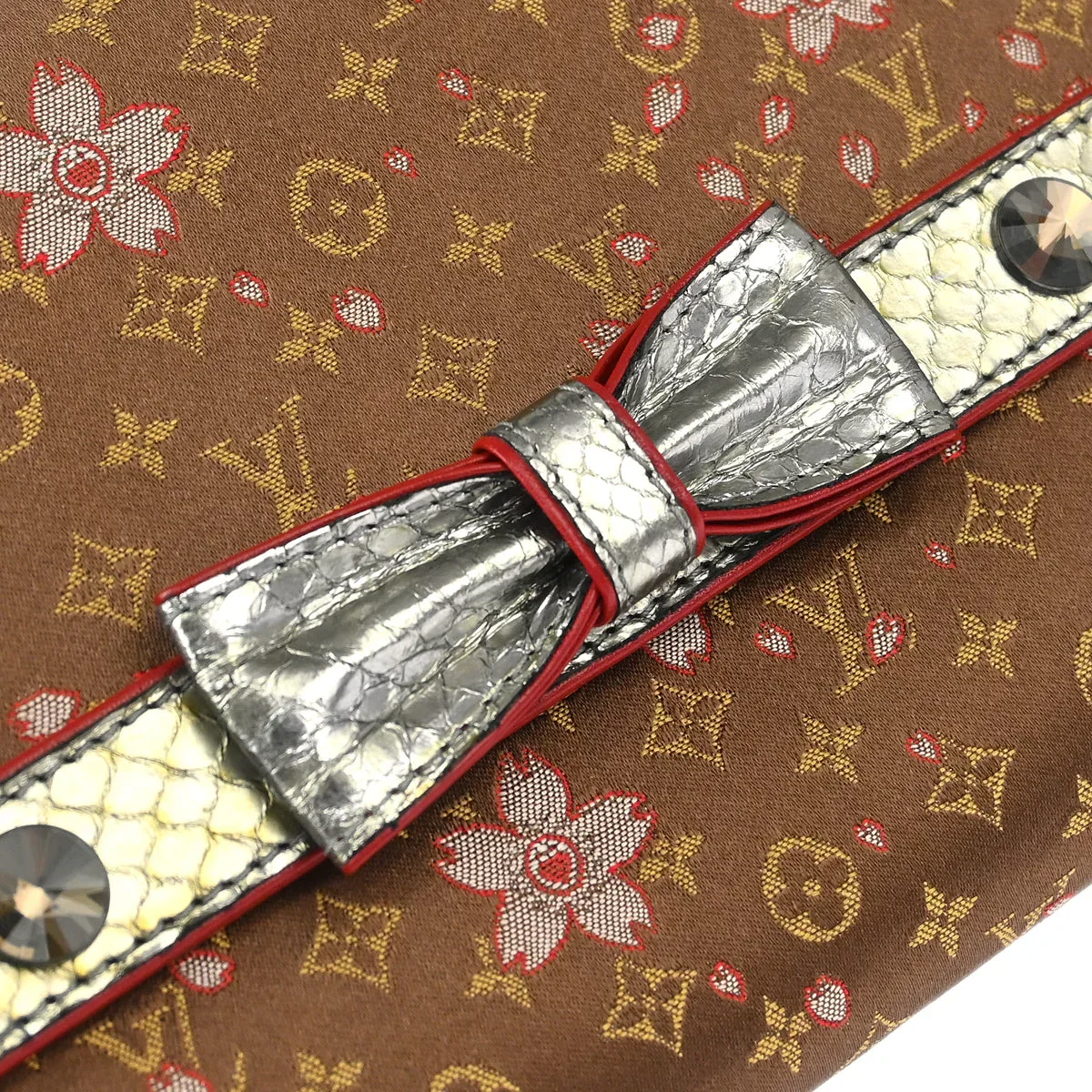 Louis Vuitton * 2003 Python Monogram Cherry Blossom Amarene M92587 - Image 4