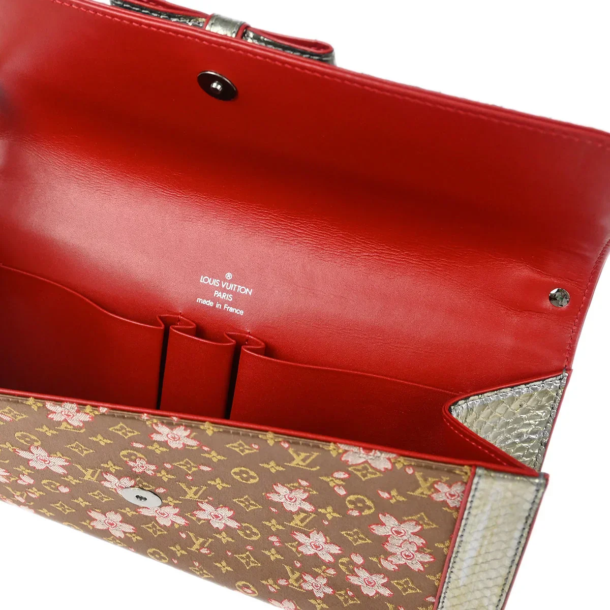Louis Vuitton * 2003 Python Monogram Cherry Blossom Amarene M92587 - Image 7