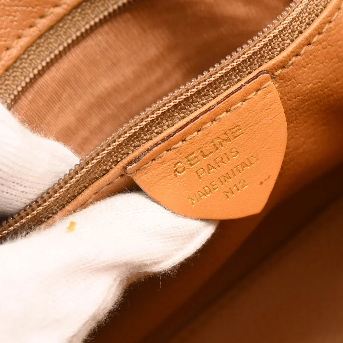 Celine Brown Macadam 2way Shoulder Handbag - Image 10
