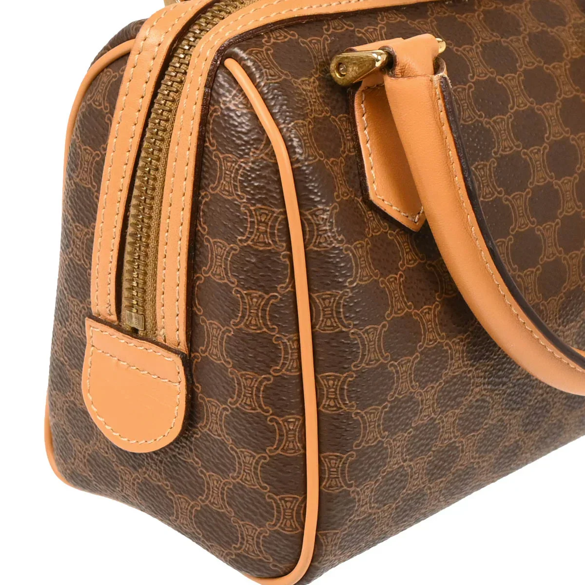 Celine Brown Macadam 2way Shoulder Handbag - Image 3