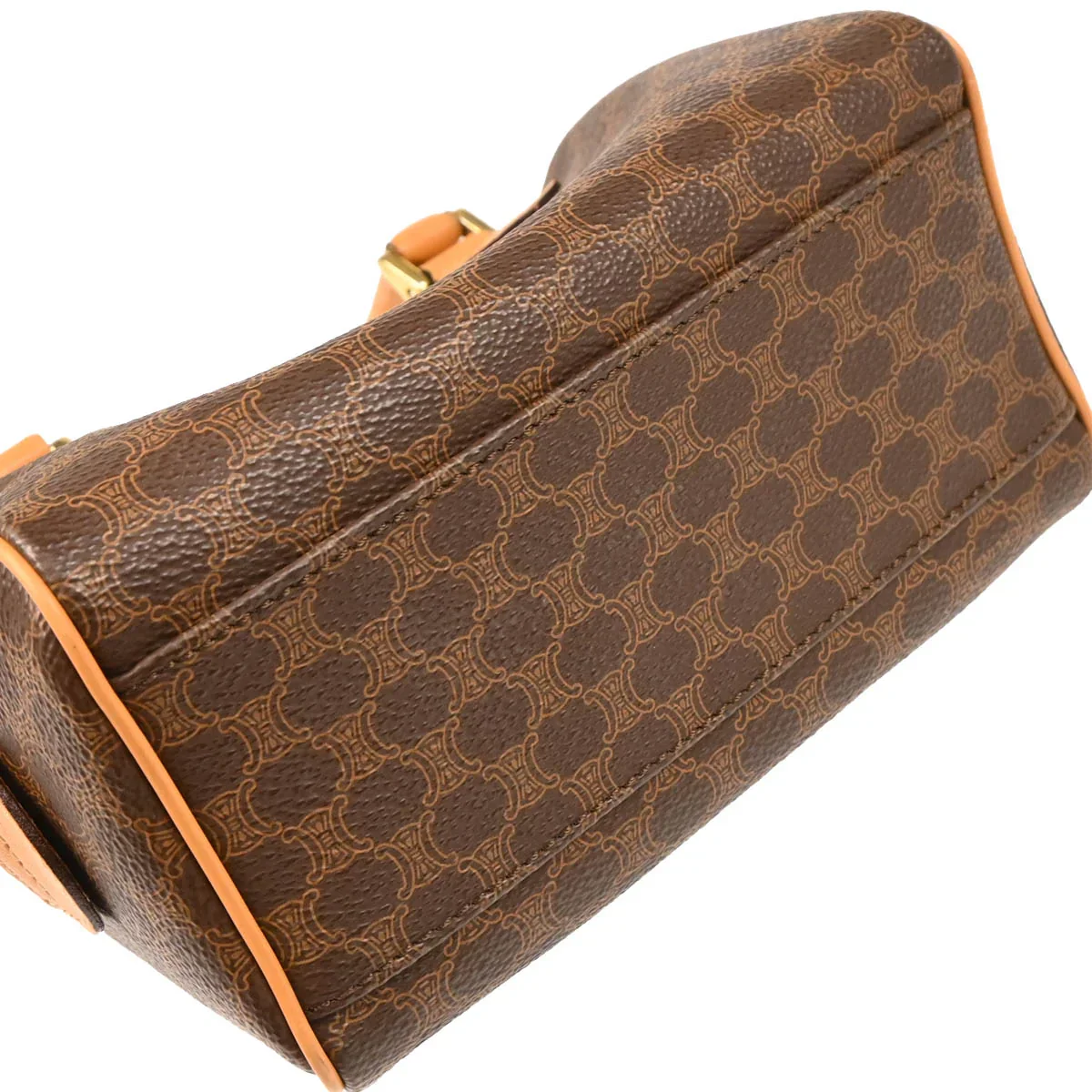 Celine Brown Macadam 2way Shoulder Handbag - Image 5