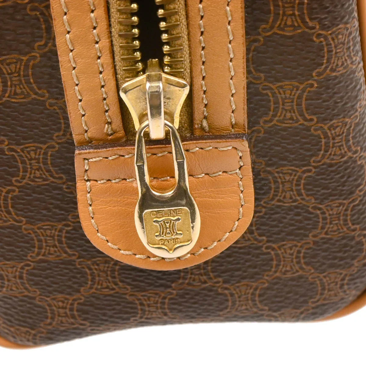 Celine Brown Macadam 2way Shoulder Handbag - Image 7