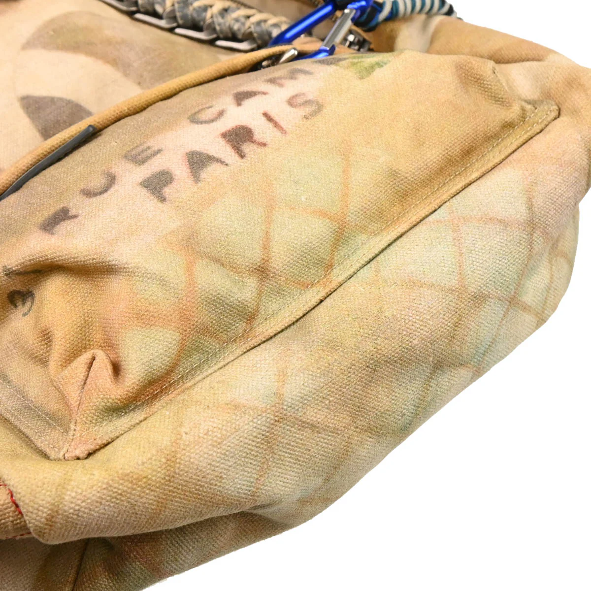 Chanel 2014 Beige Canvas Graffiti Act 2 Backpack - Image 4