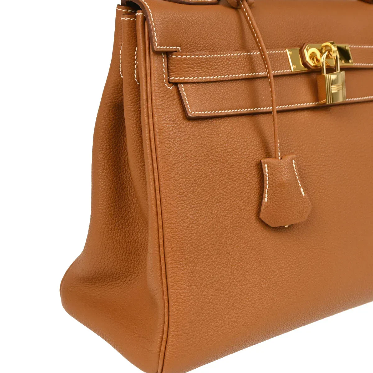 Hermes Gold Togo Kelly 32 Retourne Handbag - Image 3
