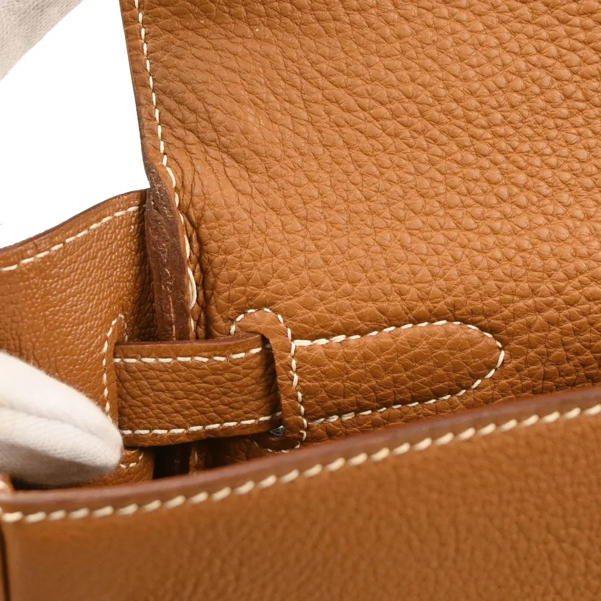Hermes Gold Togo Kelly 32 Retourne Handbag - Image 8