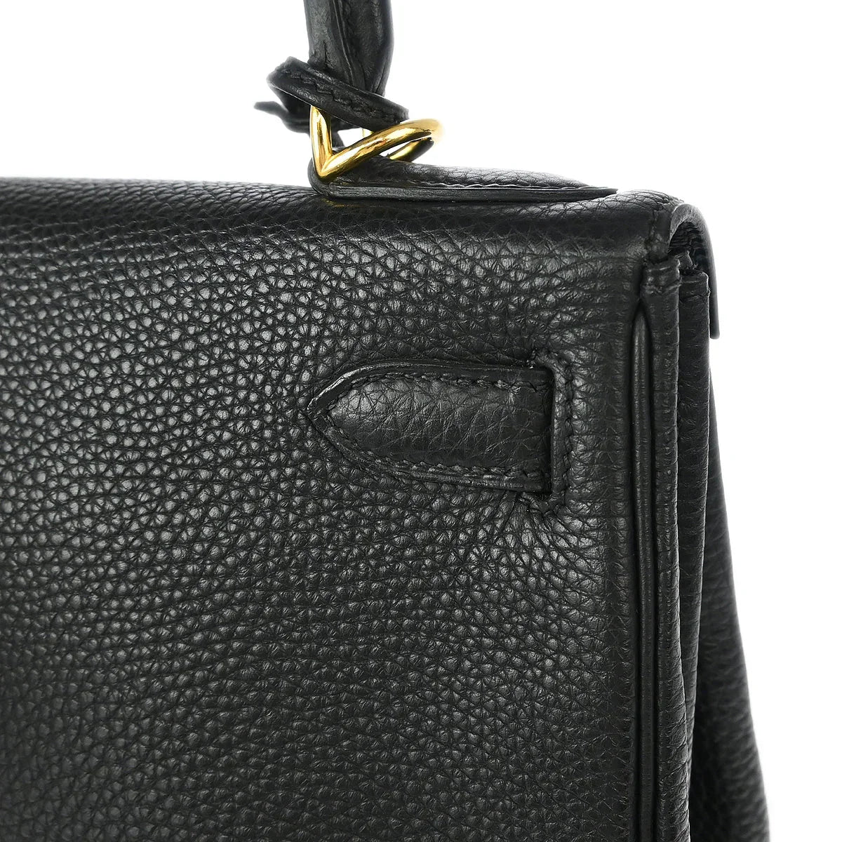 Hermes Black Togo Kelly 28 Retourne 2way Shoulder Handbag - Image 7