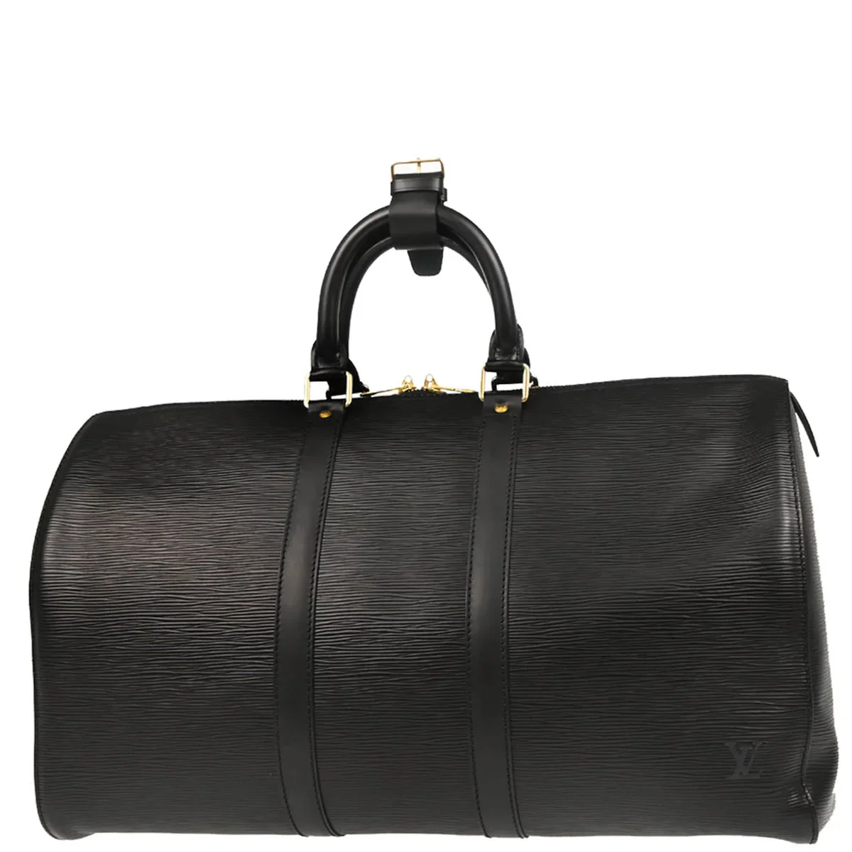 Louis Vuitton 1996 Black Epi Keepall 45 Travel Handbag M42972 - Image 2