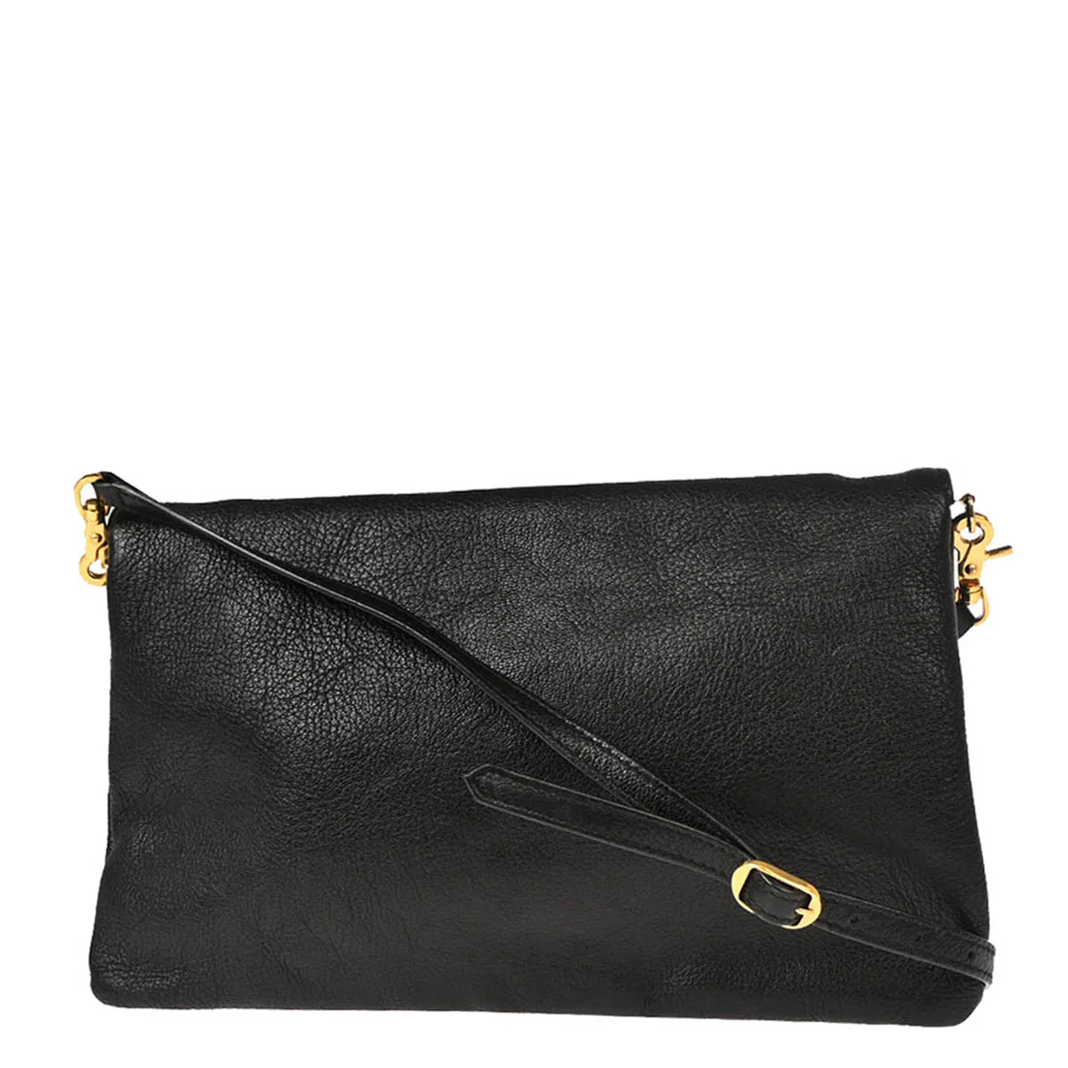 Balenciaga Black Leather Envelope Shoulder Bag - Image 2