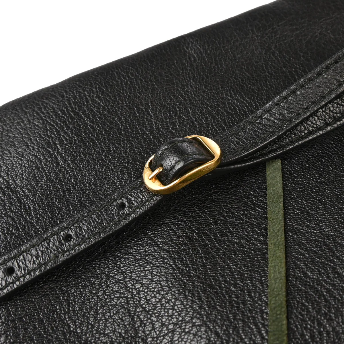 Balenciaga Black Leather Envelope Shoulder Bag - Image 7