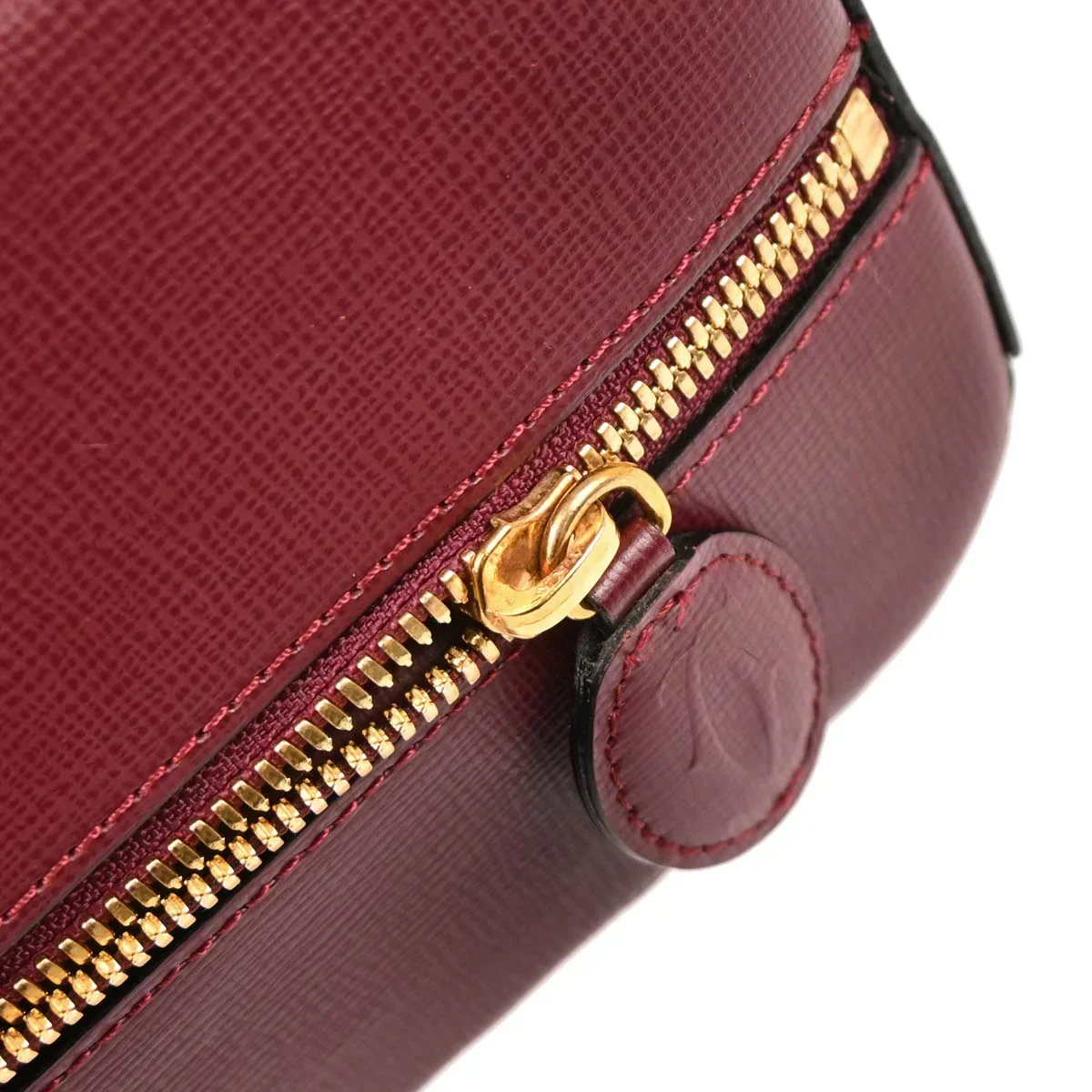 Cartier Bordeaux Leather Must de Cartier 2way Shoulder Handbag - Image 15