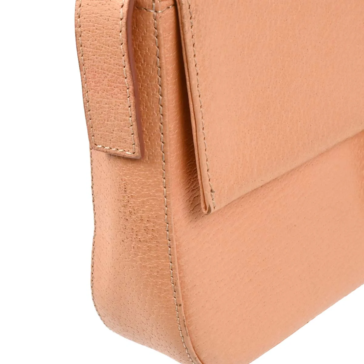 Fendi Pink Leather Baguette Handbag - Image 3