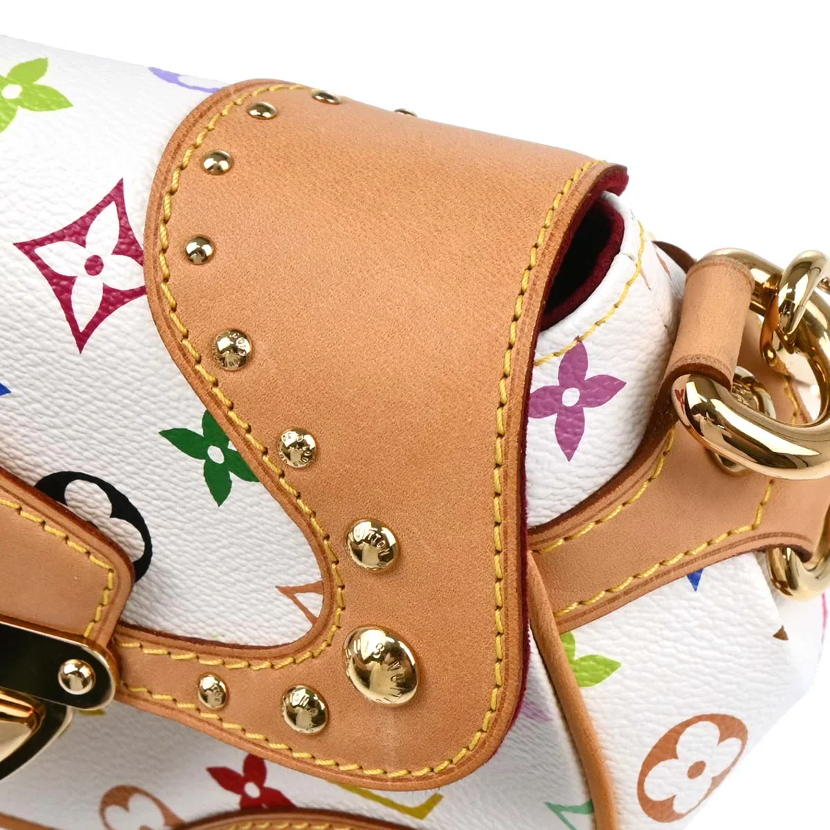 Louis Vuitton 2008 White Monogram Multicolor Marilyn Handbag M40127 - Image 6