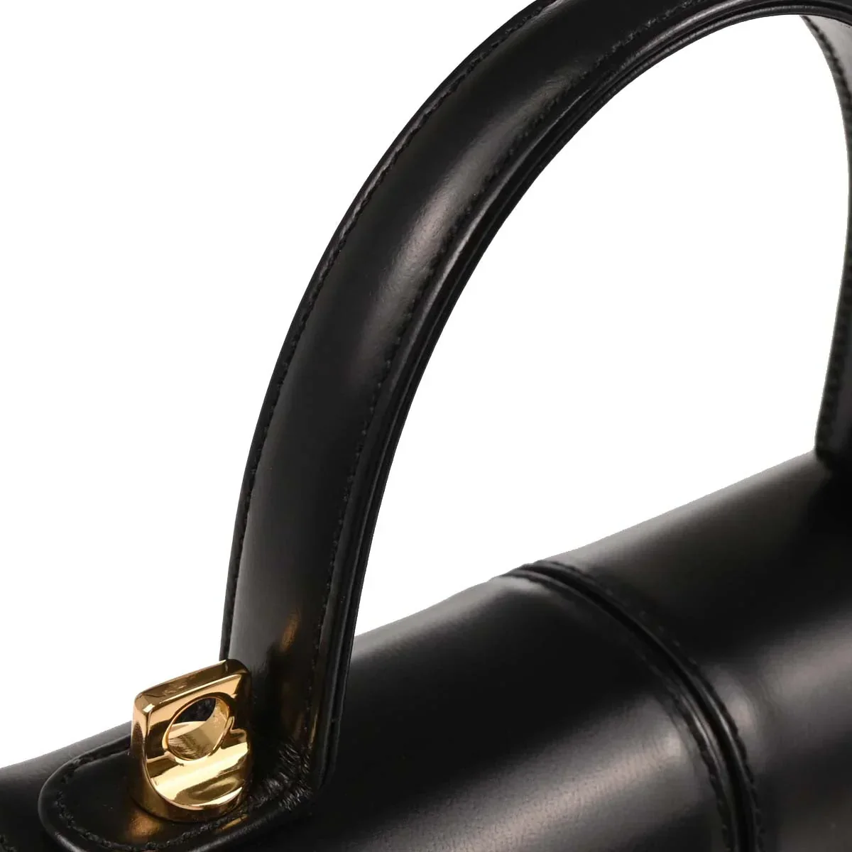 Yves Saint Laurent Black Leather 2way Shoulder Handbag - Image 7