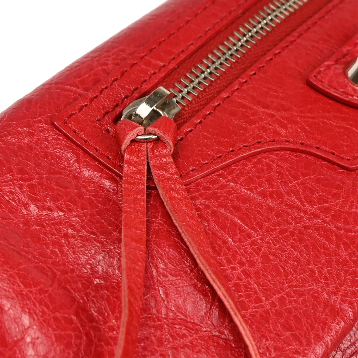 Balenciaga Red Leather Envelope Shoulder Bag - Image 6