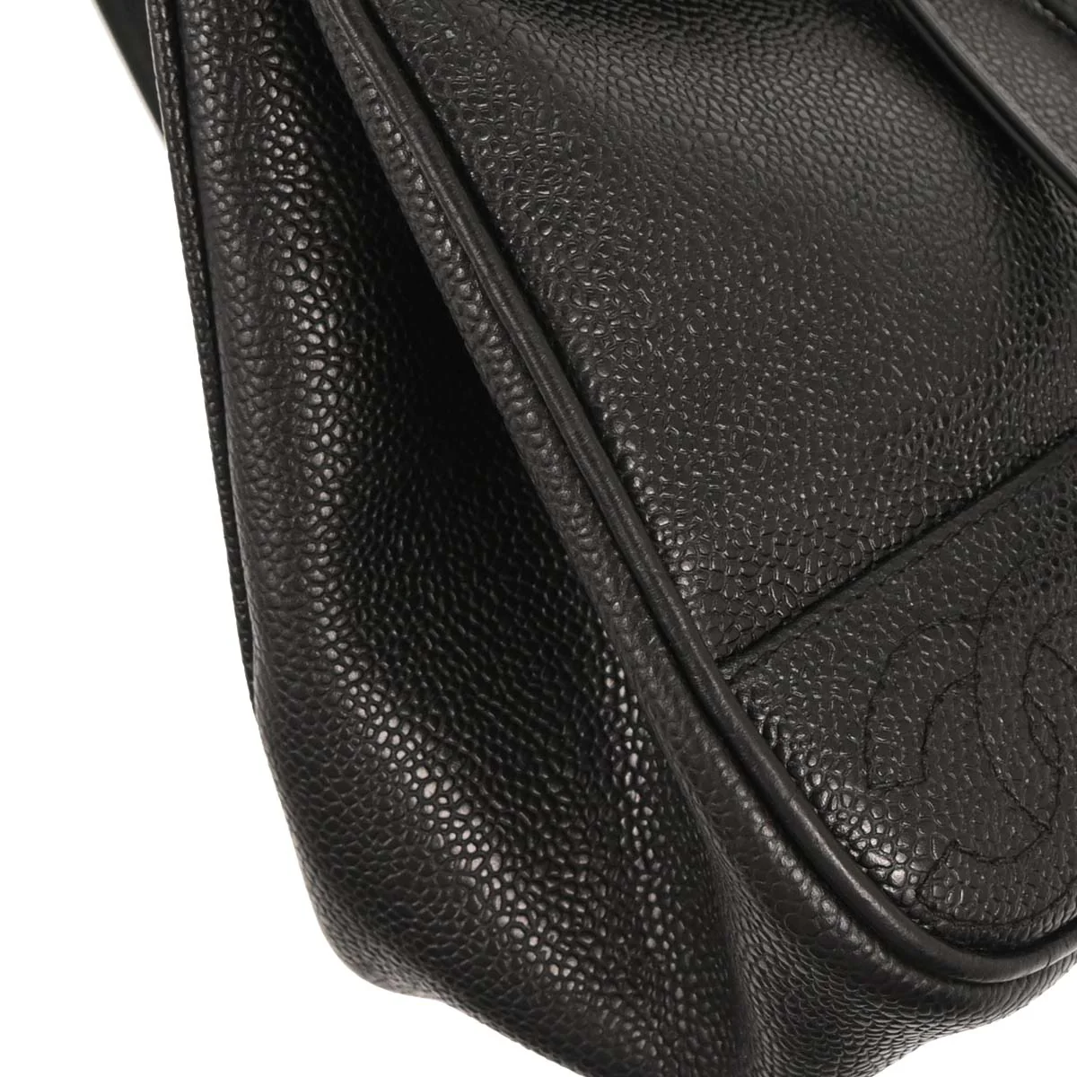 Chanel 1996-1997 Black Caviar Triple CC Backpack - Image 3