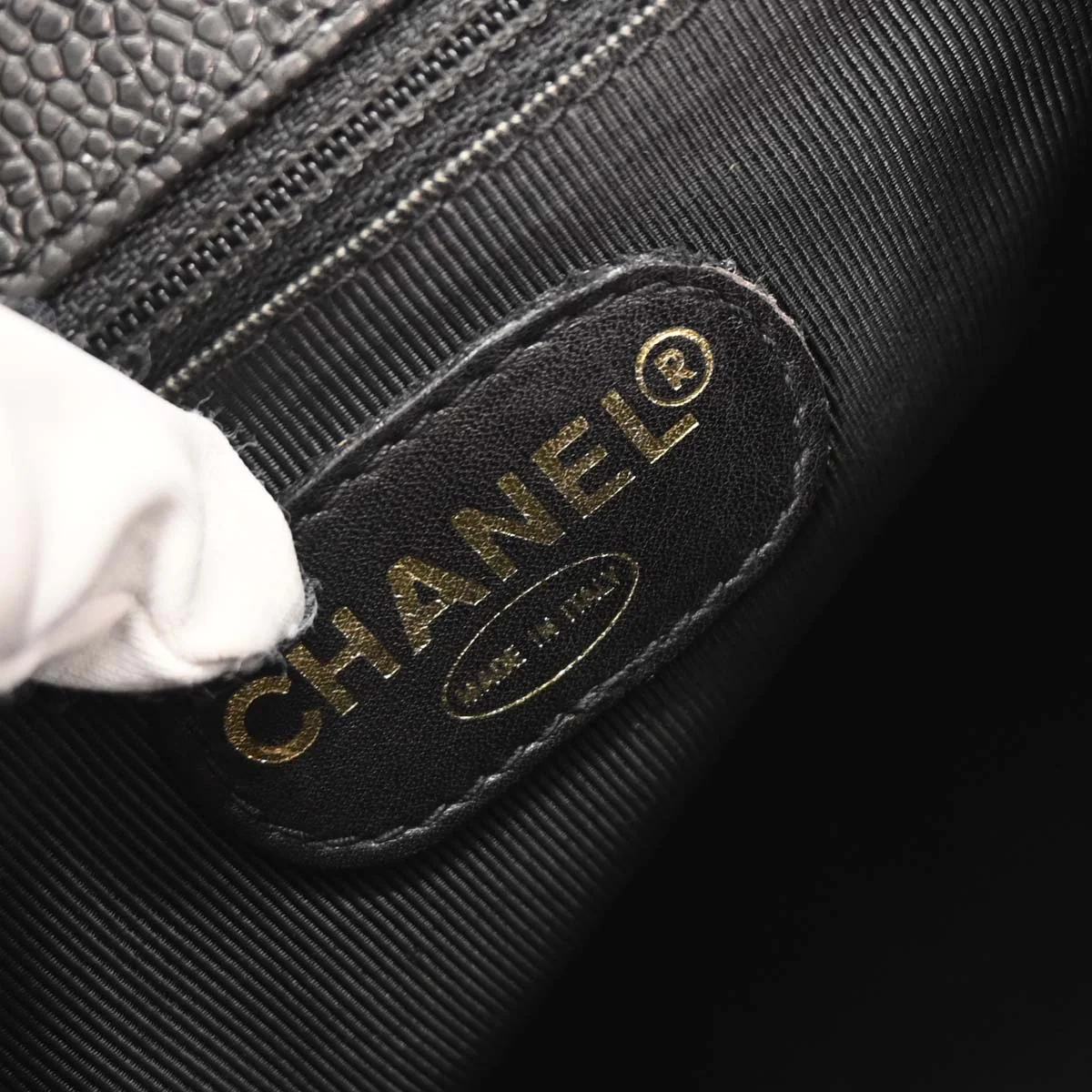 Chanel 1996-1997 Black Caviar Triple CC Backpack - Image 9