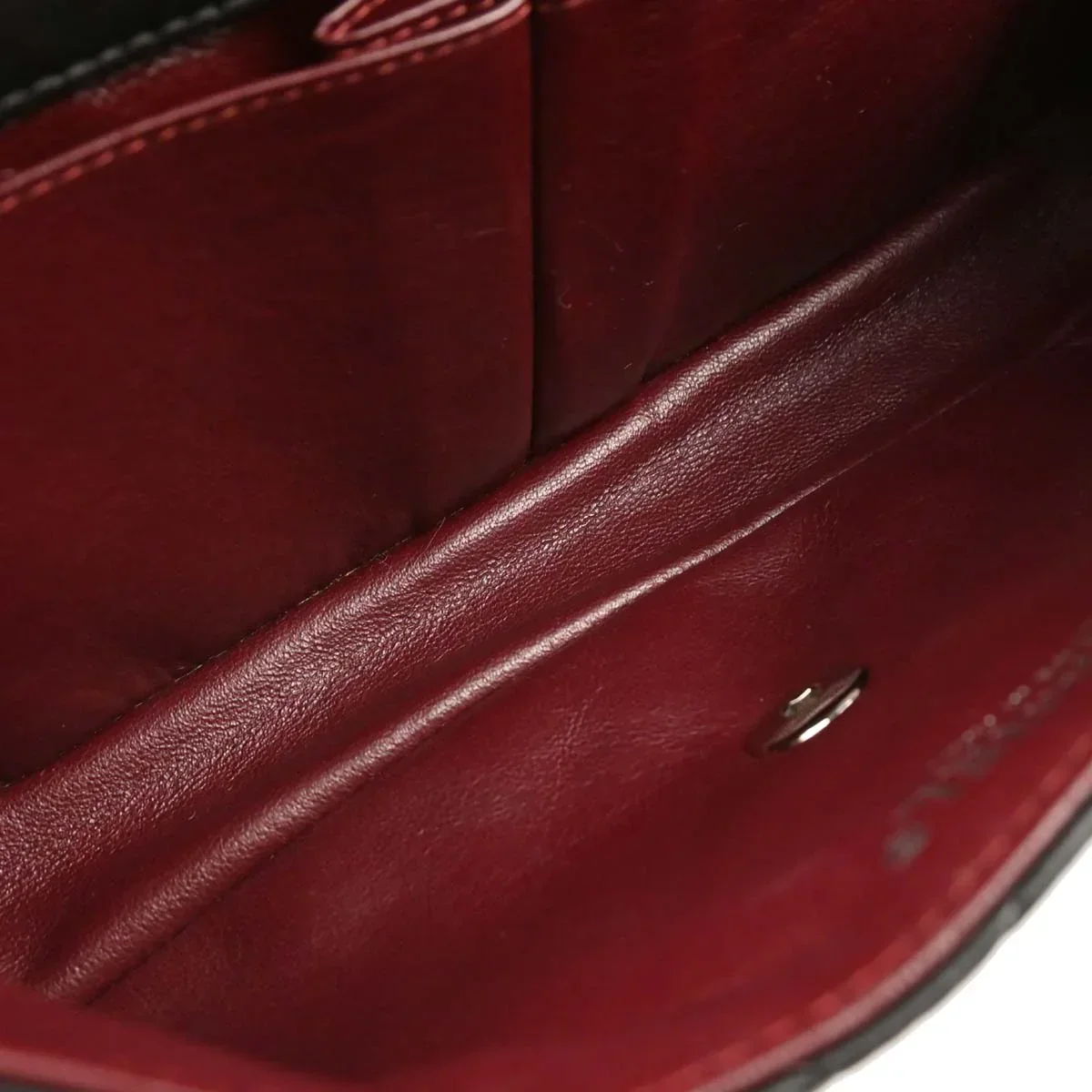 Chanel 2008-2009 Black Lambskin East West Shoulder Bag - Image 7