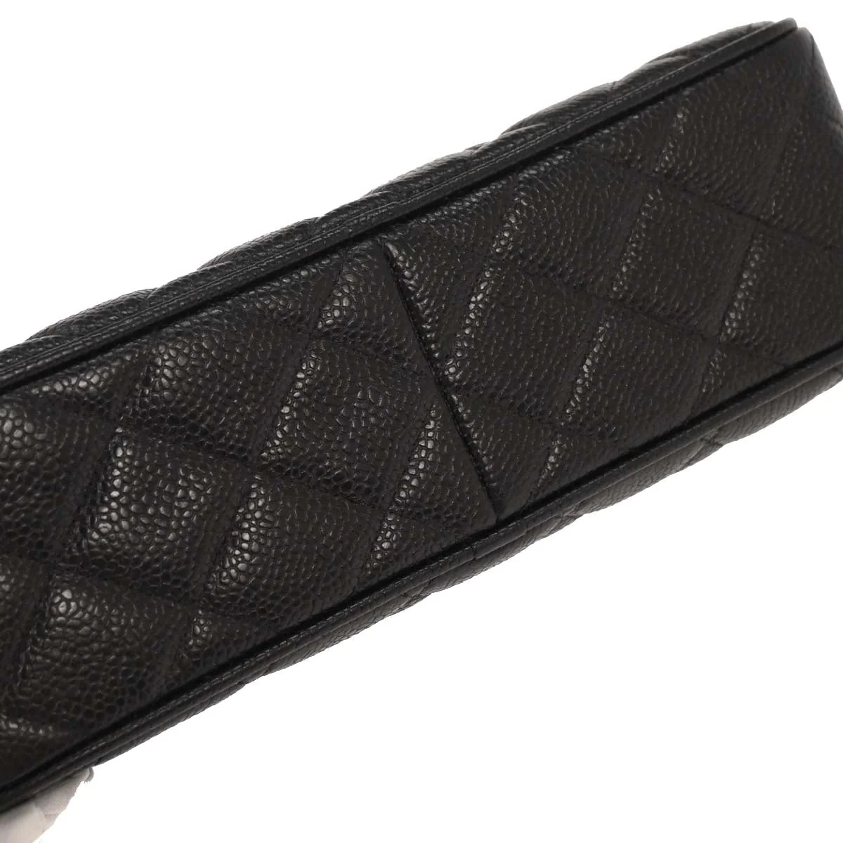 Chanel 1994-1996 Black Caviar Camera Bag Small - Image 3