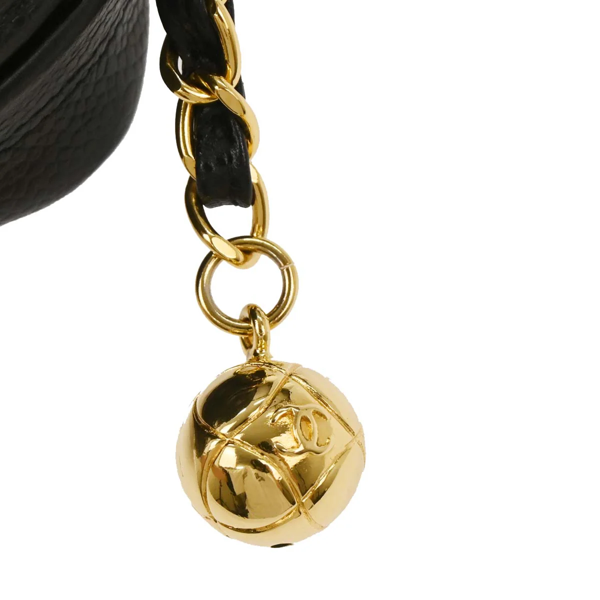 Chanel 1994-1996 Black Caviar Camera Bag Small - Image 5