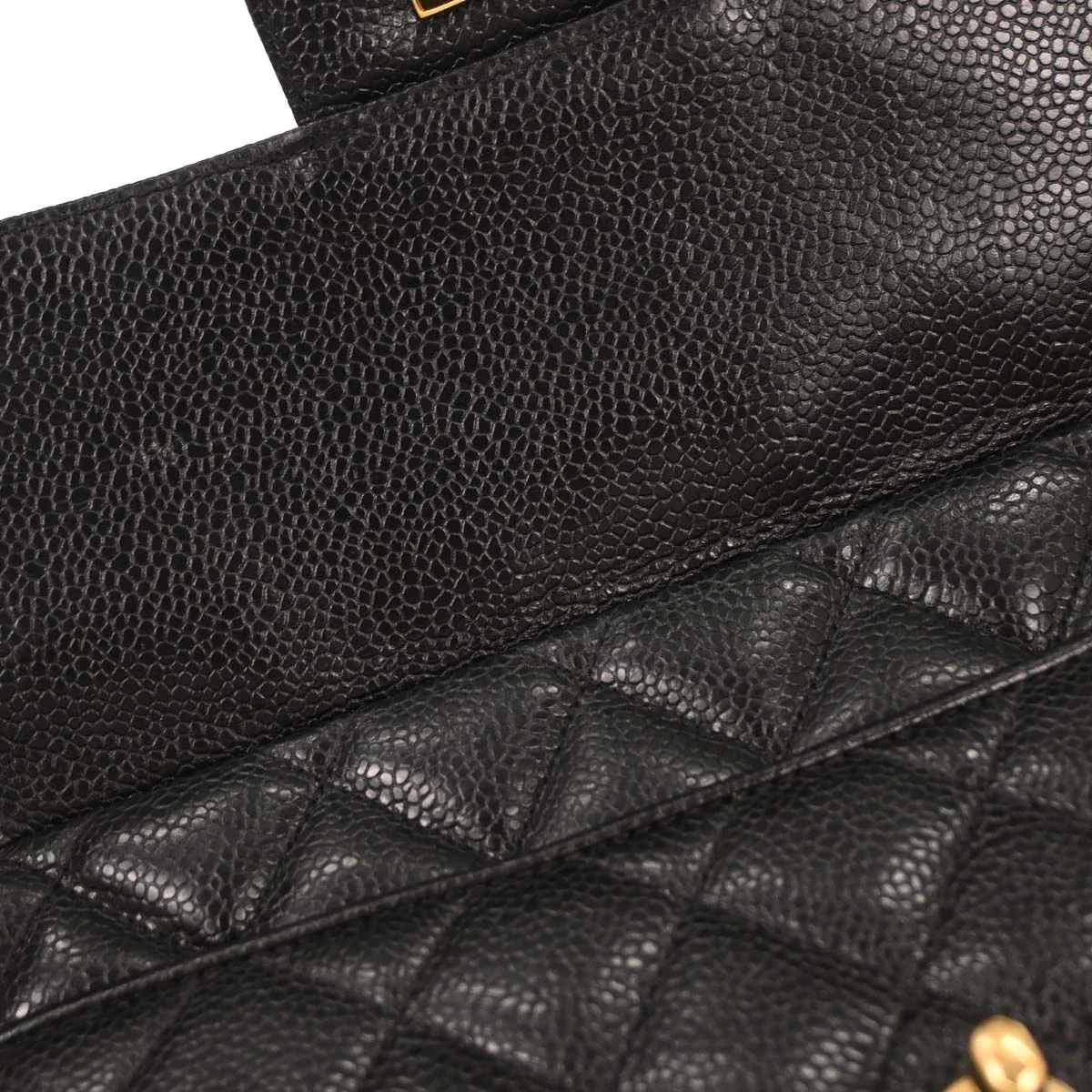 Chanel 1994-1996 Black Caviar Camera Bag Small - Image 9