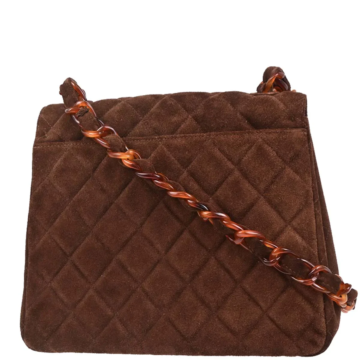Chanel 1997-1999 Brown Suede Handbag - Image 2