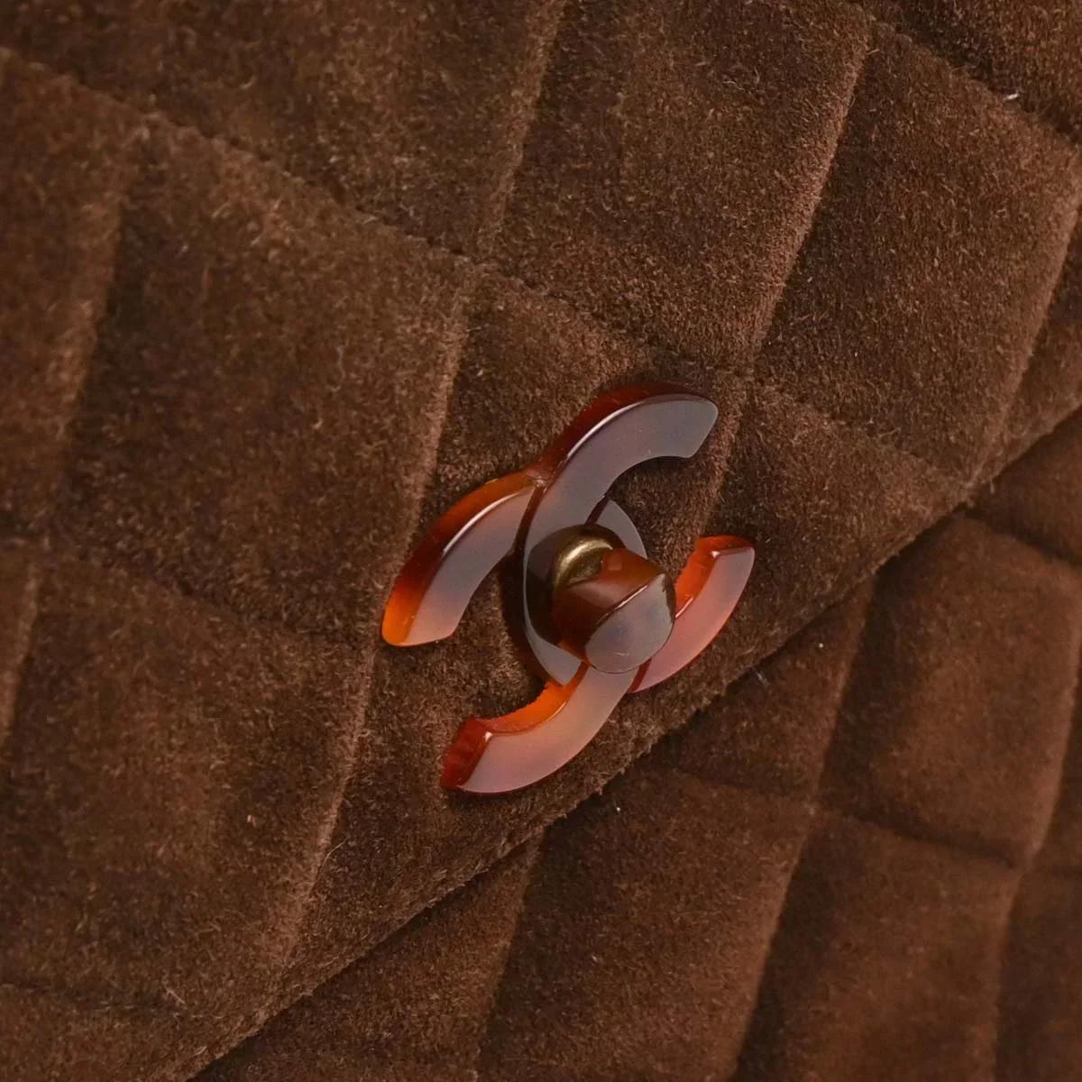 Chanel 1997-1999 Brown Suede Handbag - Image 5