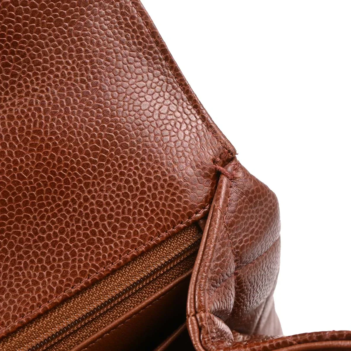Chanel 1996-1997 Brown Calfskin Handbag - Image 7