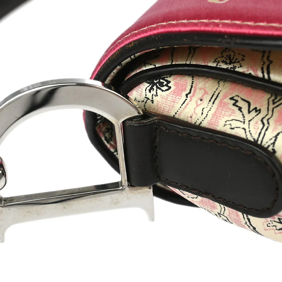 Christian Dior 2003 Multicolor Satin Saddle Handbag - Image 5