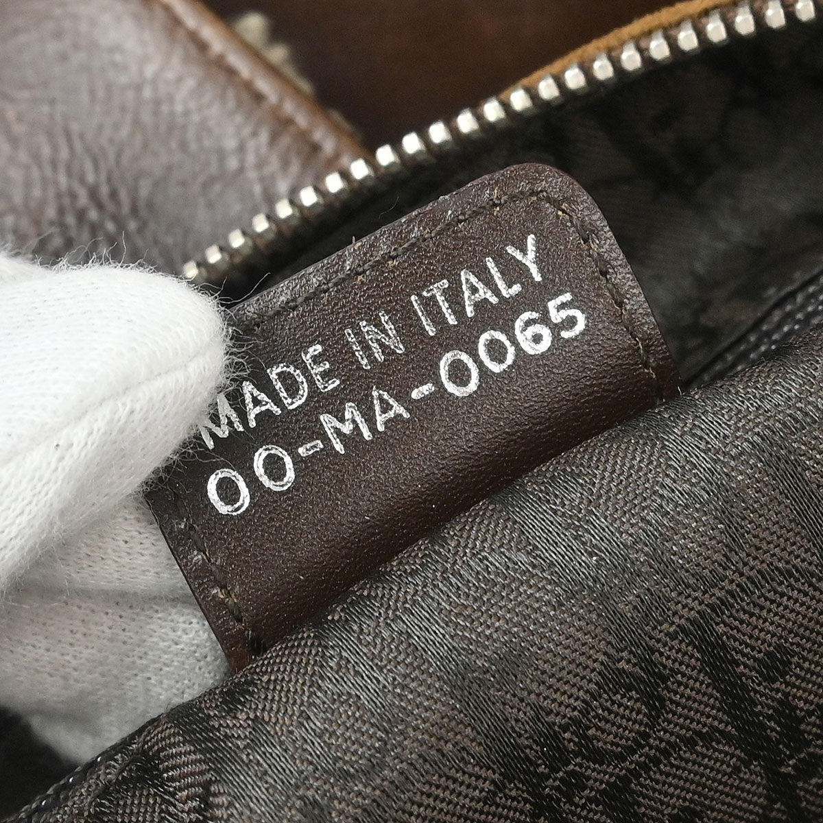 Christian Dior Brown Mouton Flight Shoulder Bag - Image 10