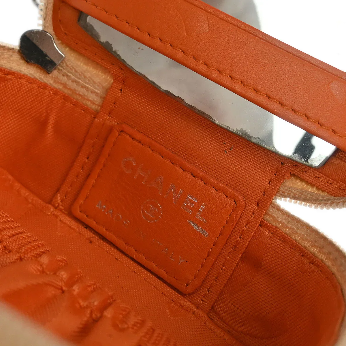 Chanel 2005-2006 Beige Calfskin Cambon Ligne Pouch - Image 6
