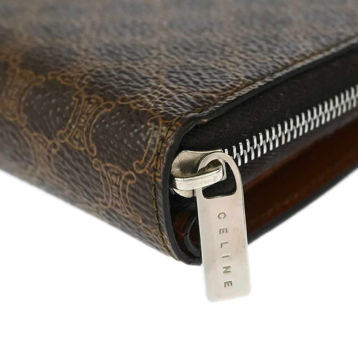 Celine Brown PVC Macadam Wallet Purse - Image 3